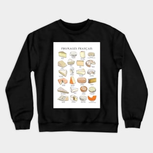 French Cheese Chart Crewneck Sweatshirt